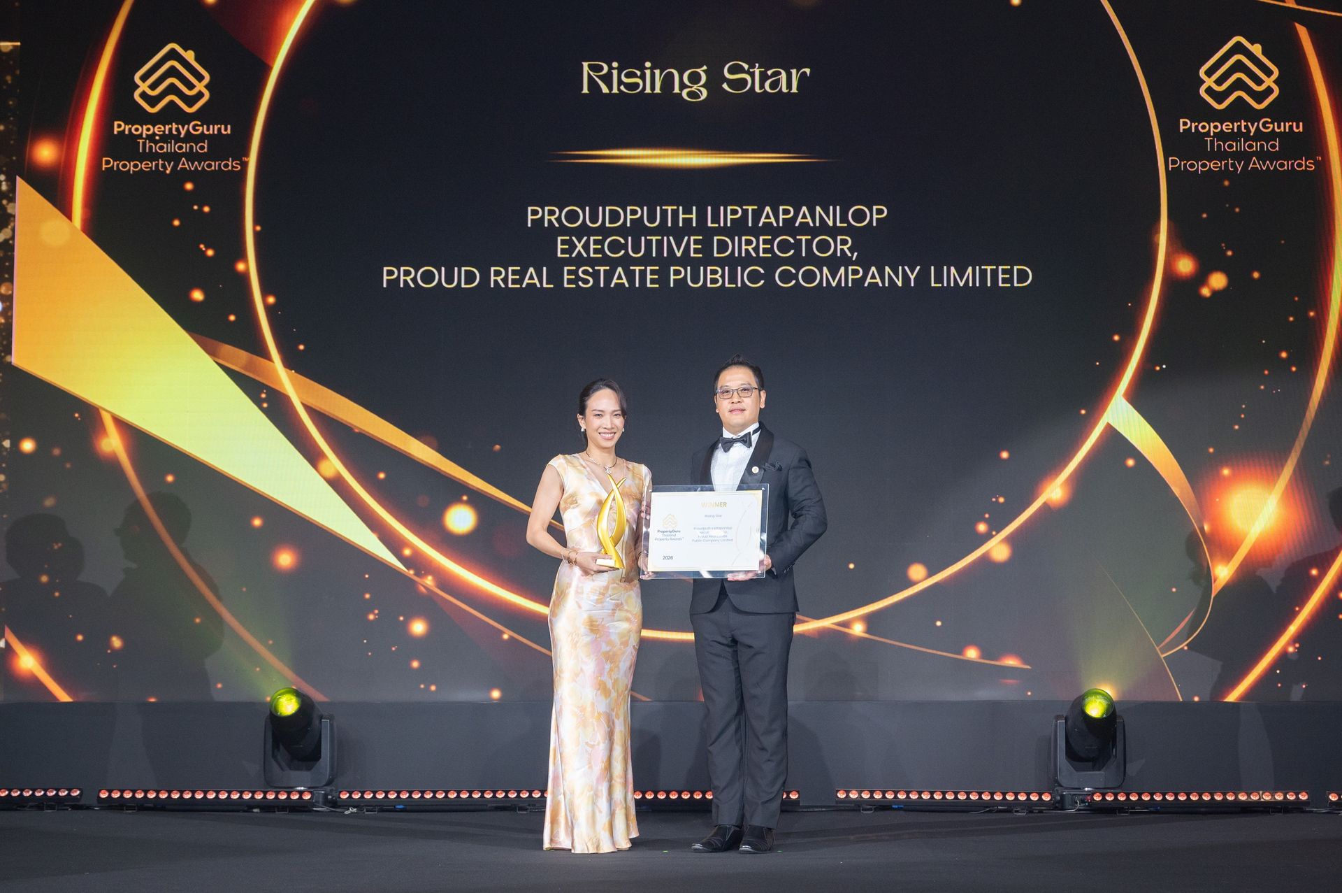 PROUD กวาด 4 รางวัลใหญ่ ตอกย้ำการเป็นผู้นำ ‘Luxury Wellness Developer’ จาก PropertyGuru Thailand Property Awards 2026 - Proudputh Liptapanlop - Rising Star
