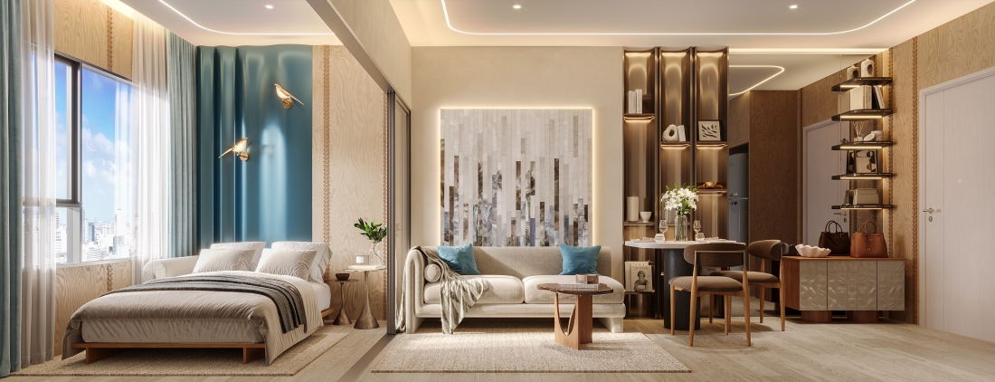 ASPIRE สาทร-ตากสิน พรีว่า Mock Up Room Type C2