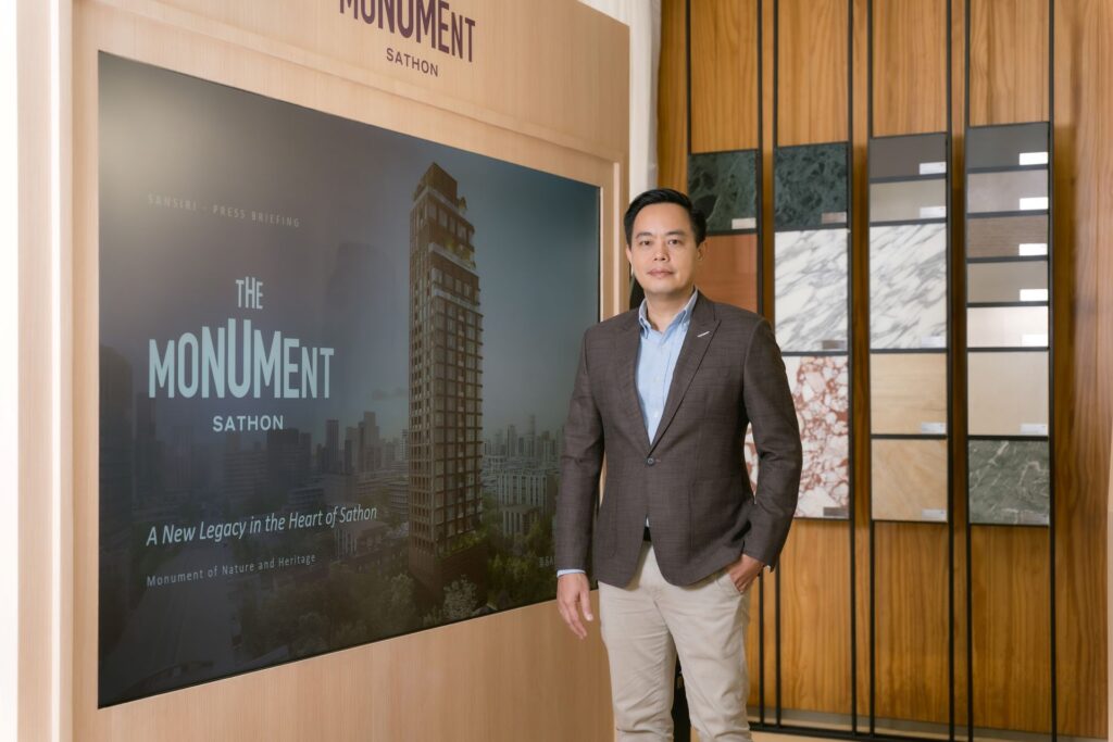 แสนสิริ ข่าวประชาสัมพันธ์ --- “แสนสิริ” เปิดพรีเซลล์ THE MONUMENT SATHON ชูที่สุดของลักซ์ชัวรีคอนโดฯ ระดับ Legacy ใจกลางกรุงเทพฯ เจาะกลุ่มลูกค้า HNWIs ด้วย Rare Freehold–Long-term Asset Value - นายองอาจ สุวรรณกุล