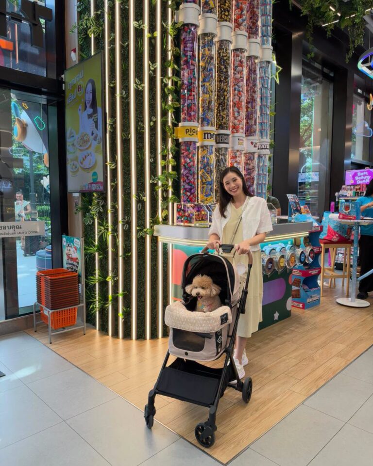 7-11 สาขา The Happitat พาน้องเข้าได้แบบใส่รถเข็น