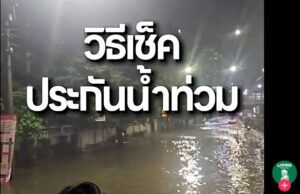 วิธีเช็คประกันหลังน้ำท่วม